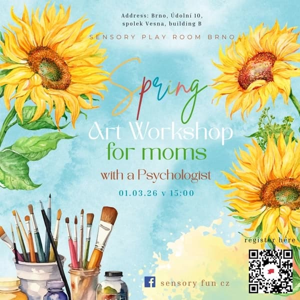 Sun & Flowers Art Workshop for mothers guided by a psychologist.